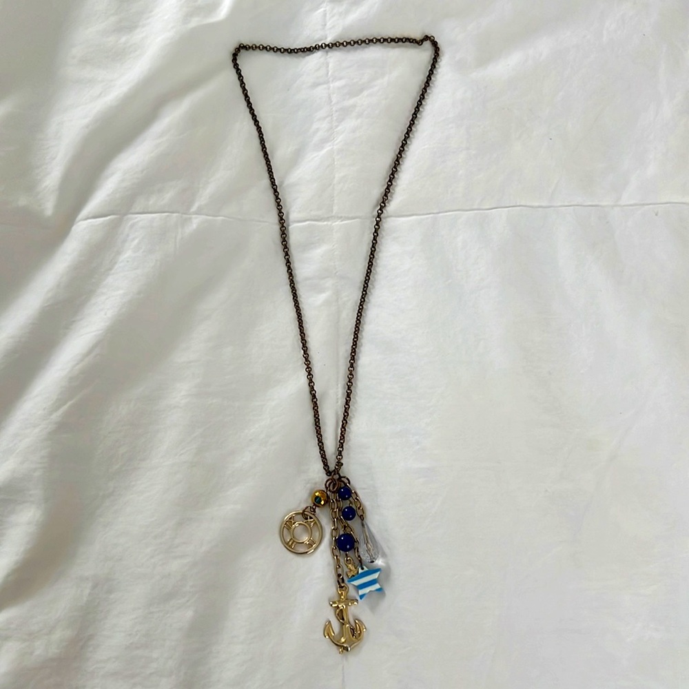 Nautical charm necklace